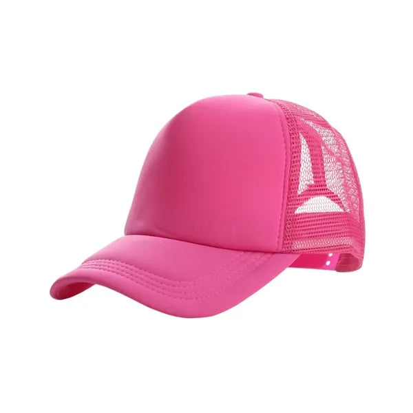 Solid Color Mesh Travel Baseball Cap