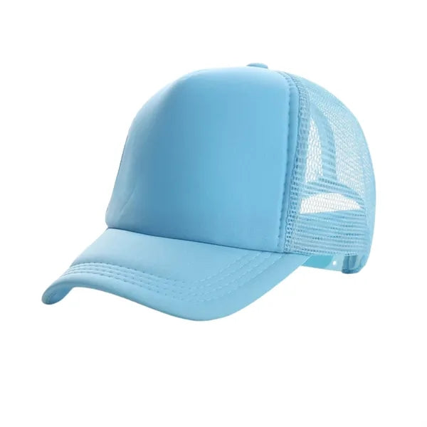 Solid Color Mesh Travel Baseball Cap