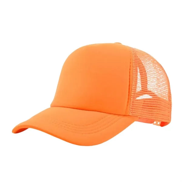 Solid Color Mesh Travel Baseball Cap
