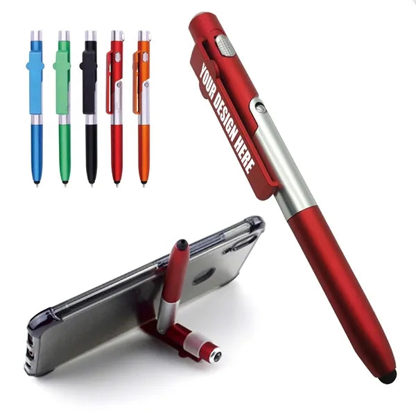 4-in-1 Ballpoint Pen / LED / Phone Stand / Stylus