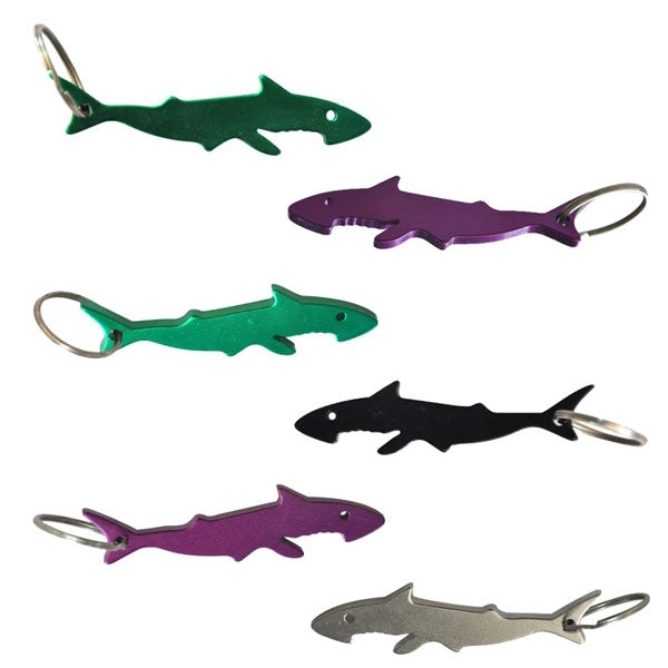 Shark Shaped Bottle Opener Keychain