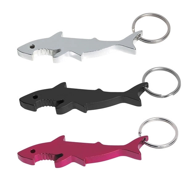 Shark Shaped Bottle Opener Keychain