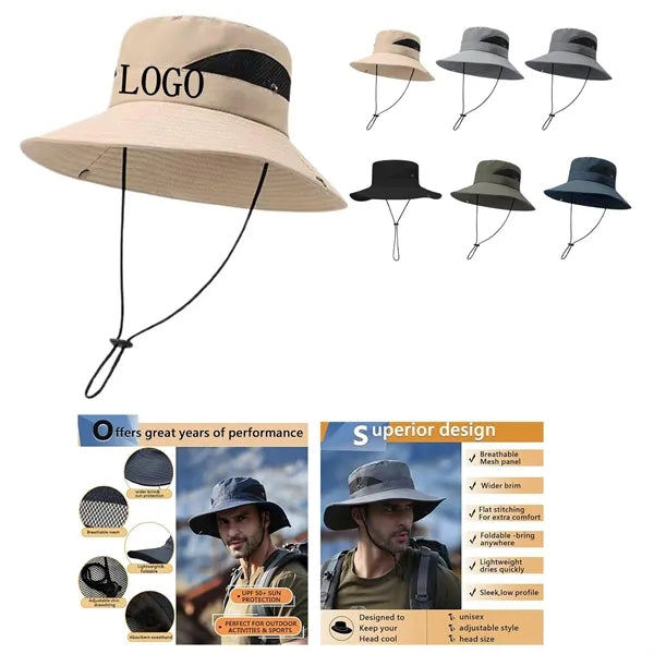 Large Brim Quick Dry Bucket Hat