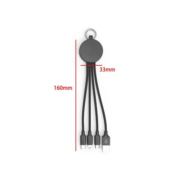 Bottle Opener Multi-Charging Cable Keychain