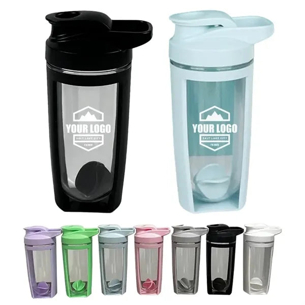 17 oz Shaker Bottle Protein Shakes Cup with Whisk Balls