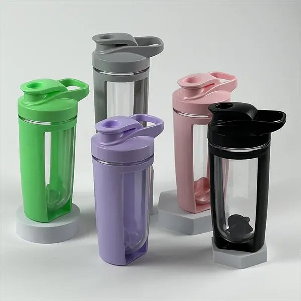 17 oz Shaker Bottle Protein Shakes Cup with Whisk Balls