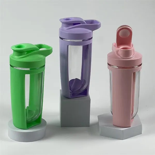 17 oz Shaker Bottle Protein Shakes Cup with Whisk Balls