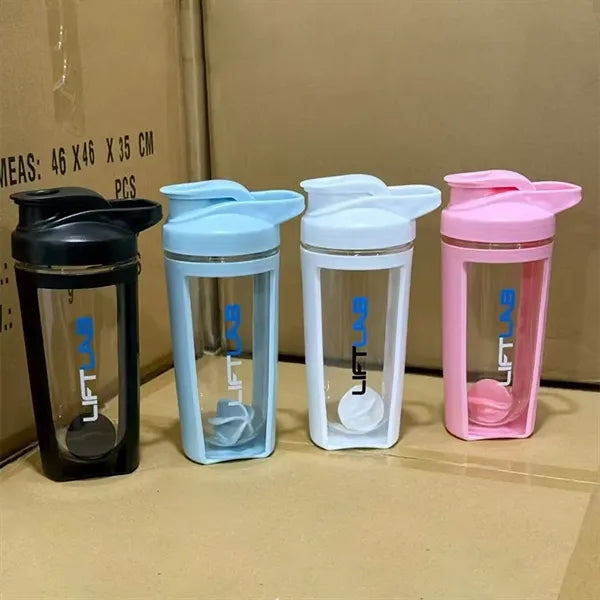 17 oz Shaker Bottle Protein Shakes Cup with Whisk Balls