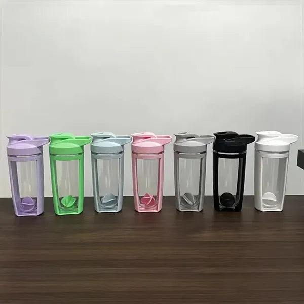 17 oz Shaker Bottle Protein Shakes Cup with Whisk Balls