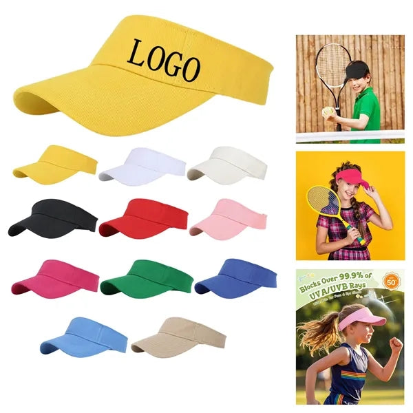 Kids Solid Color Outdoor Sun Visor