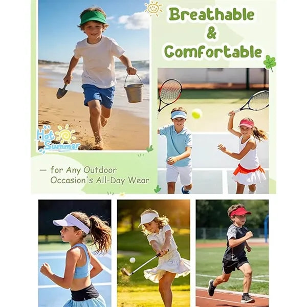 Kids Solid Color Outdoor Sun Visor