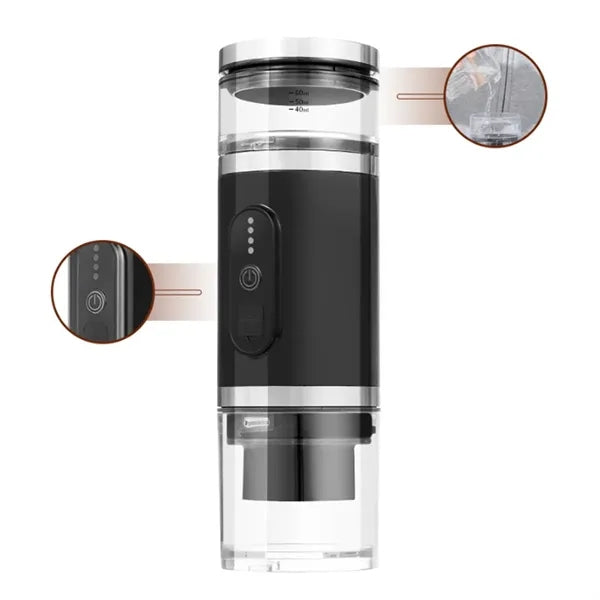 Car Heated Mini Capsule Espresso Coffee Maker