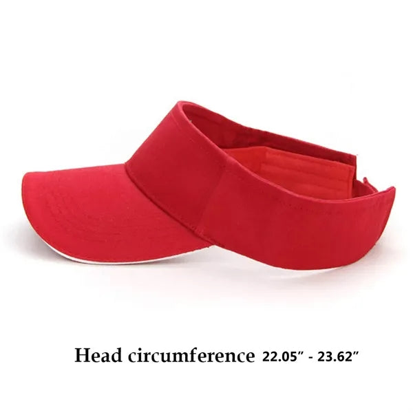 Breathable Twill Open Top Visor