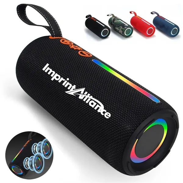 Portable Bluetooth Speaker with RGB Lights and Bass