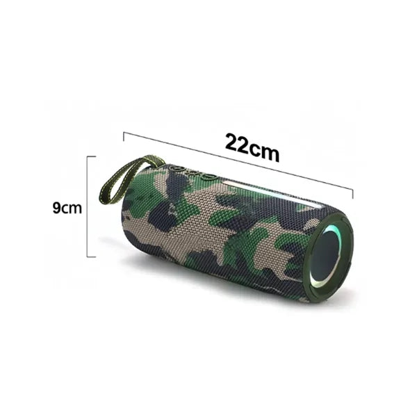 Portable Bluetooth Speaker with RGB Lights and Bass