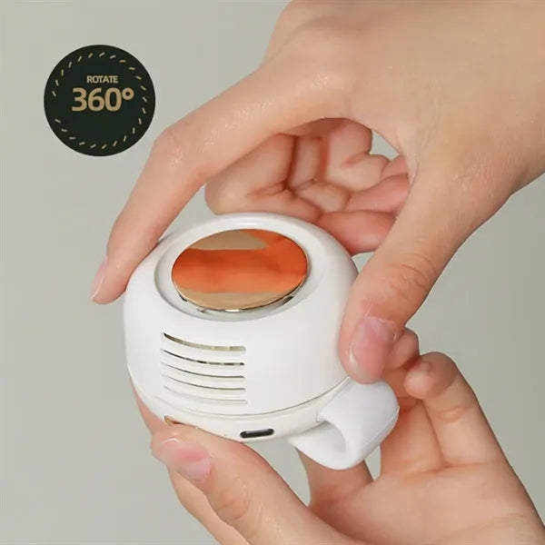 Portable USB Clip-on Mini Fan for Collar or Waist
