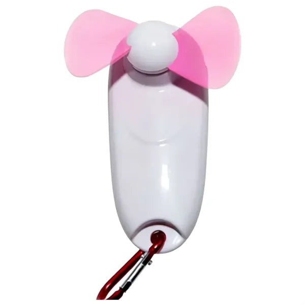 Handheld Clip Fan with LED Flashlight