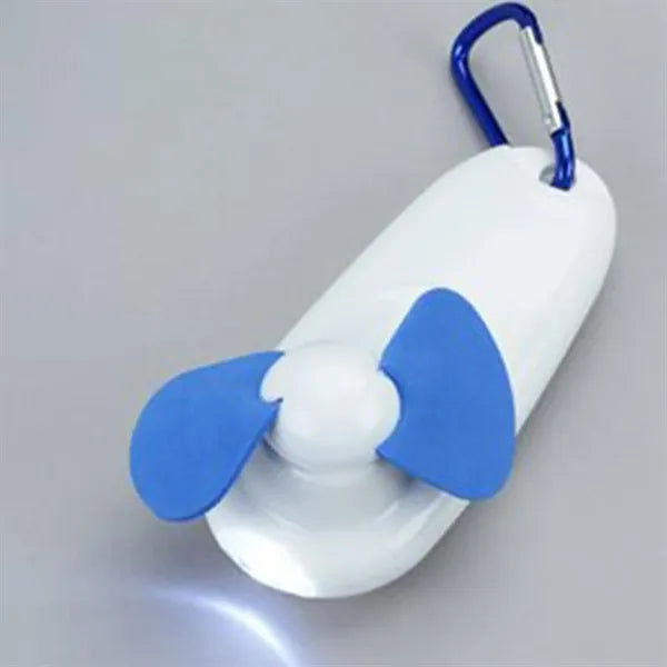 Handheld Clip Fan with LED Flashlight