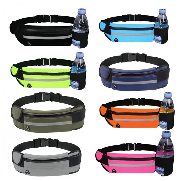 Running Belt with Water Bottle Holder for Hiking