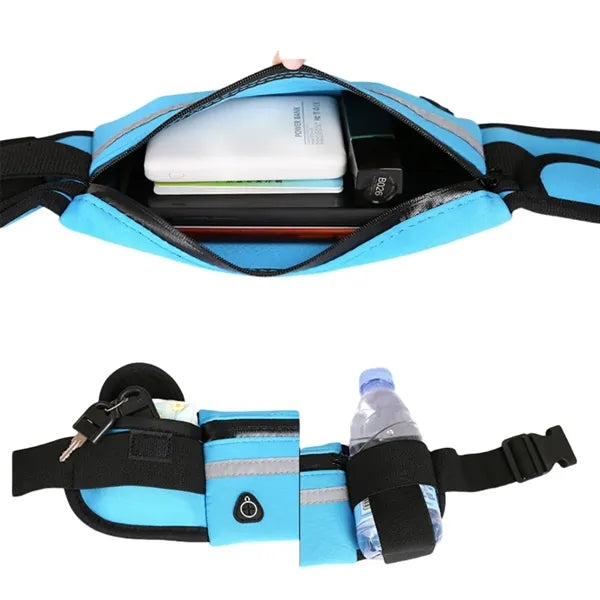 Running Belt with Water Bottle Holder for Hiking