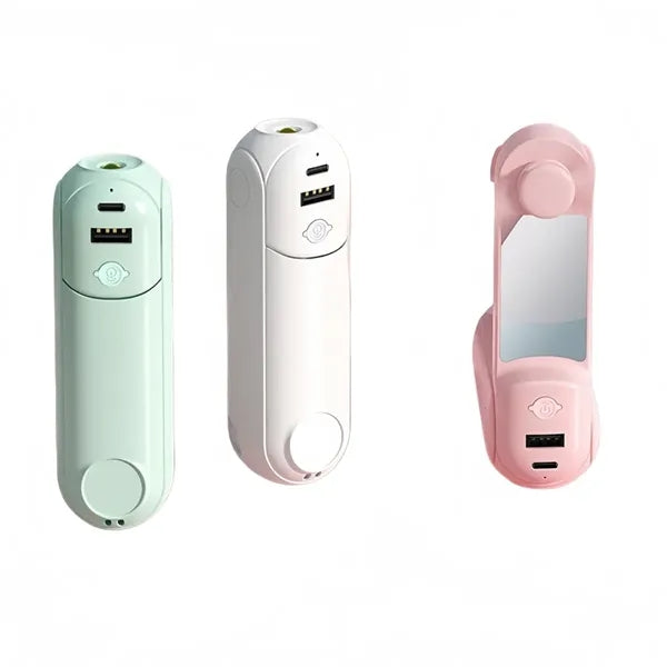 Rechargeable Mini Handheld Fan, 5-in-1 Foldable Personal Fan