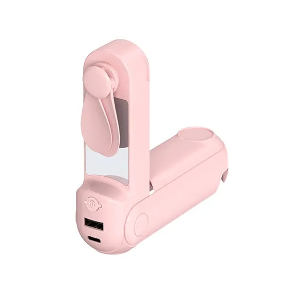 Rechargeable Mini Handheld Fan, 5-in-1 Foldable Personal Fan