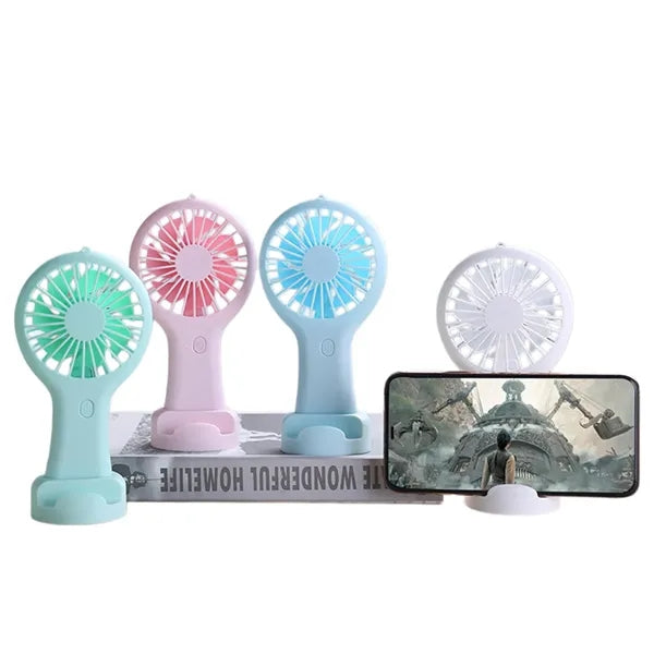 USB Rechargeable Handheld Mini Fan, Portable Pocket Fan