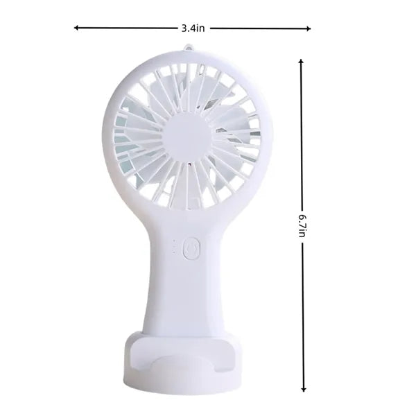 USB Rechargeable Handheld Mini Fan, Portable Pocket Fan