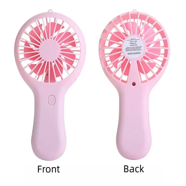 USB Rechargeable Handheld Mini Fan, Portable Pocket Fan