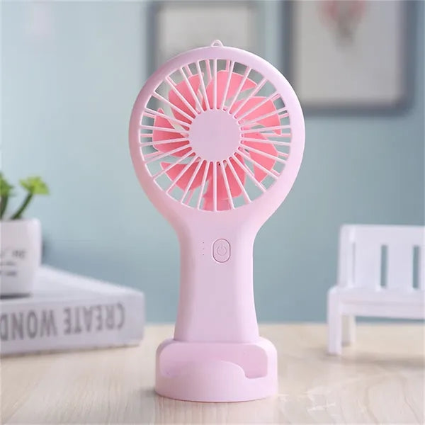 USB Rechargeable Handheld Mini Fan, Portable Pocket Fan