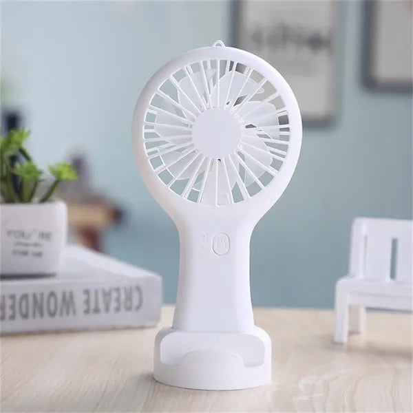 USB Rechargeable Handheld Mini Fan, Portable Pocket Fan