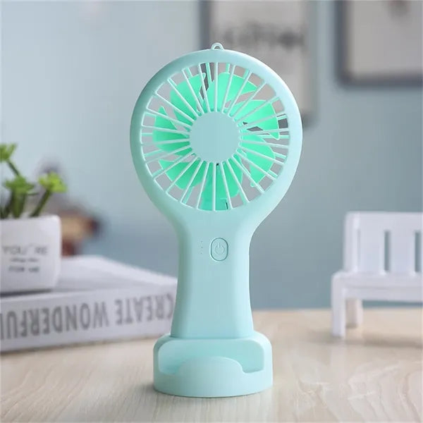 USB Rechargeable Handheld Mini Fan, Portable Pocket Fan