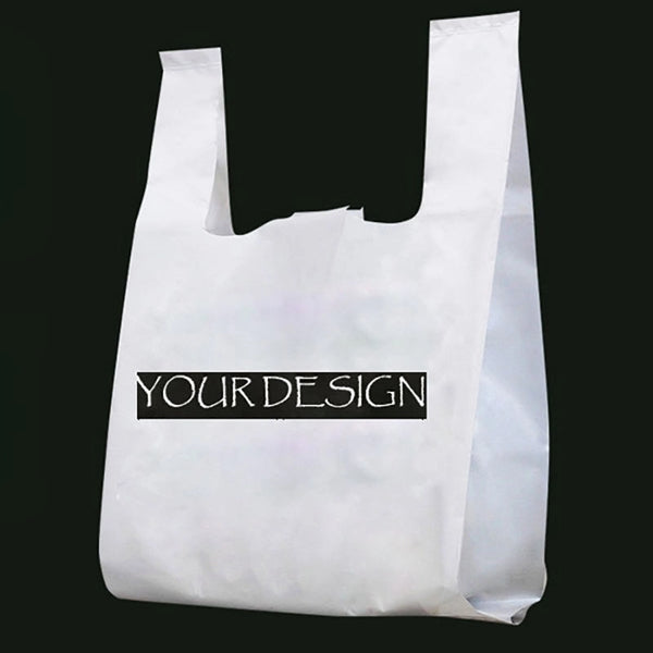 Plastic Grocery and Retail T-shirt Shopping Bag