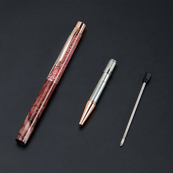 Oil Floating Glitter Metal Ballpoint Pen