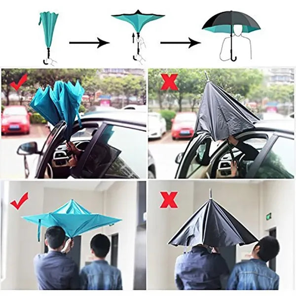 Reverse Folding Umbrella