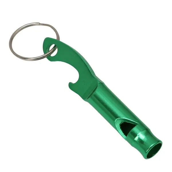 Aluminum Whistle Bottle Opener Key Ring