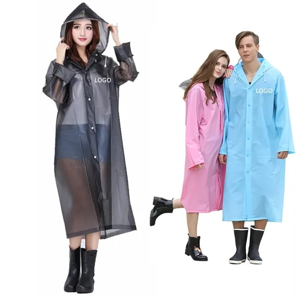 Packable Lightweight Rain Jacket With Hood