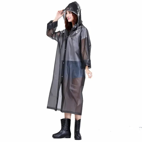 Packable Lightweight Rain Jacket With Hood