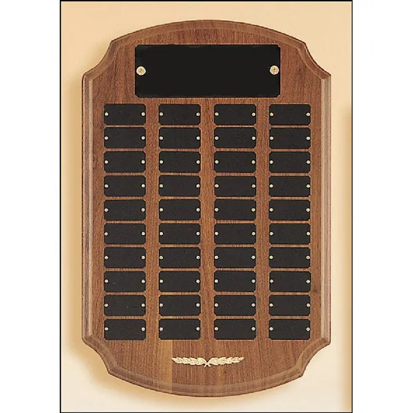 Walnut Ornate Perpetual Plaque 12x18