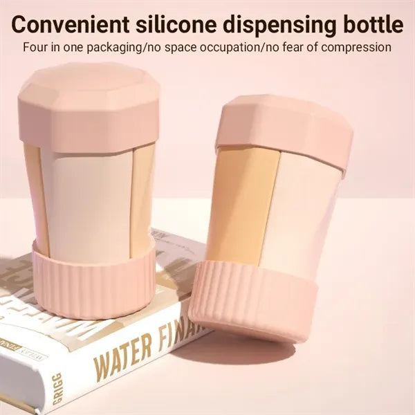 4-In-1 Silicone Travel Cosmetic Sub-bottle Set
