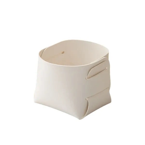 Leather Pen Holder Storage Basket