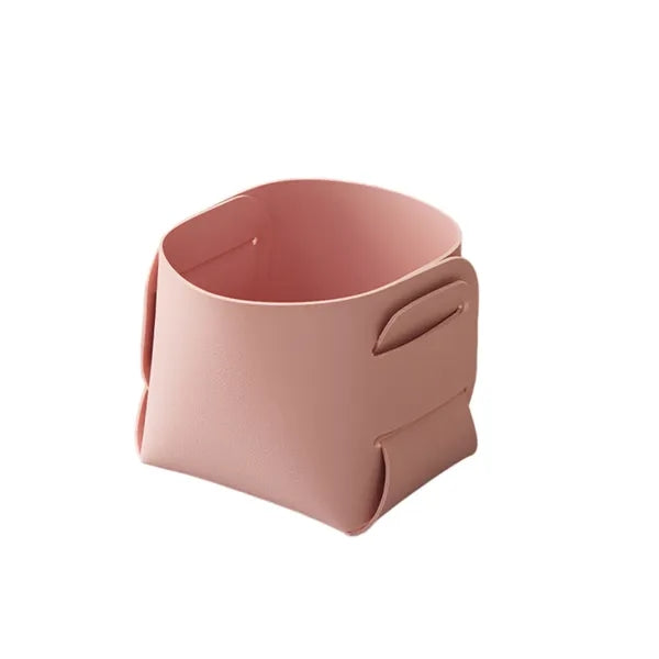 Leather Pen Holder Storage Basket