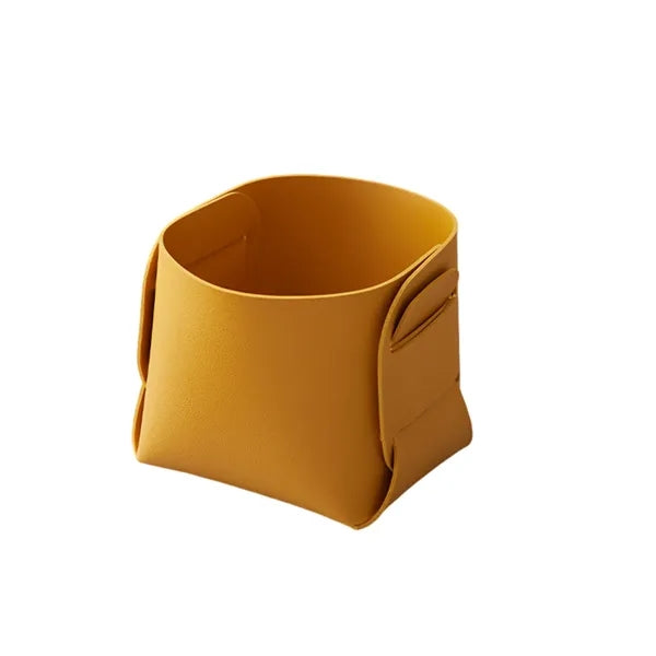 Leather Pen Holder Storage Basket