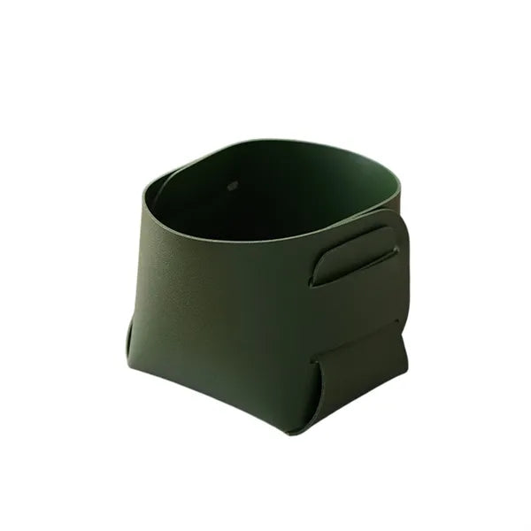 Leather Pen Holder Storage Basket