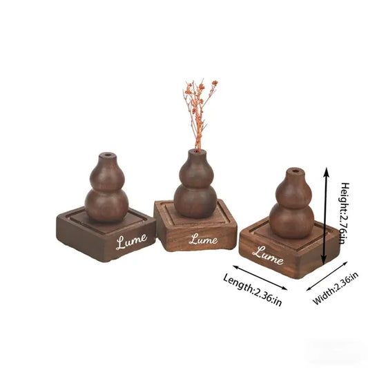 Minimalist Gourd-shaped Wood Aroma Ornament
