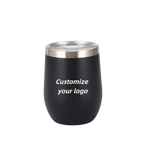 Stemless wine glass, made of stainless steel