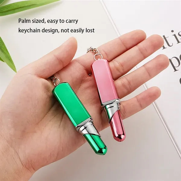 Novelty Lipstick Shape Keychain Ballpoint Pen