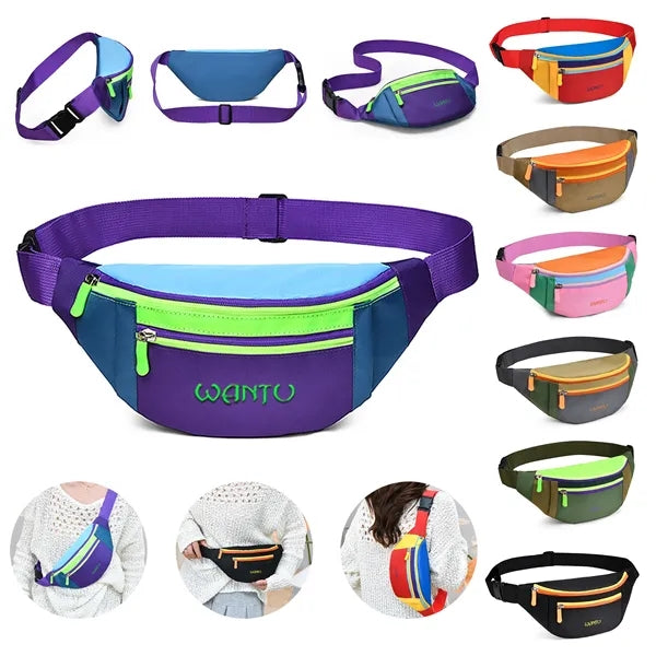 Multi-Pocket Waist Bag Sport Colorful Fanny Pack