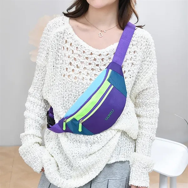 Multi-Pocket Waist Bag Sport Colorful Fanny Pack