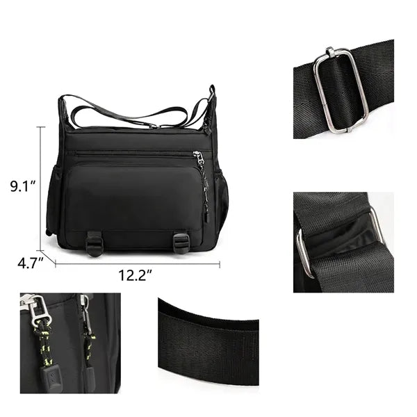 Single-shoulder Multi-pocket Crossbody Bag